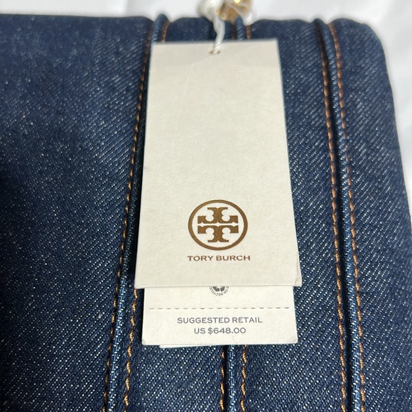 Tory Burch Kira Denim Handbag - Picture 15 of 16